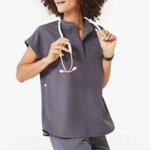 Figs Charcoal Grey Rafaela Top and Zamora Pants